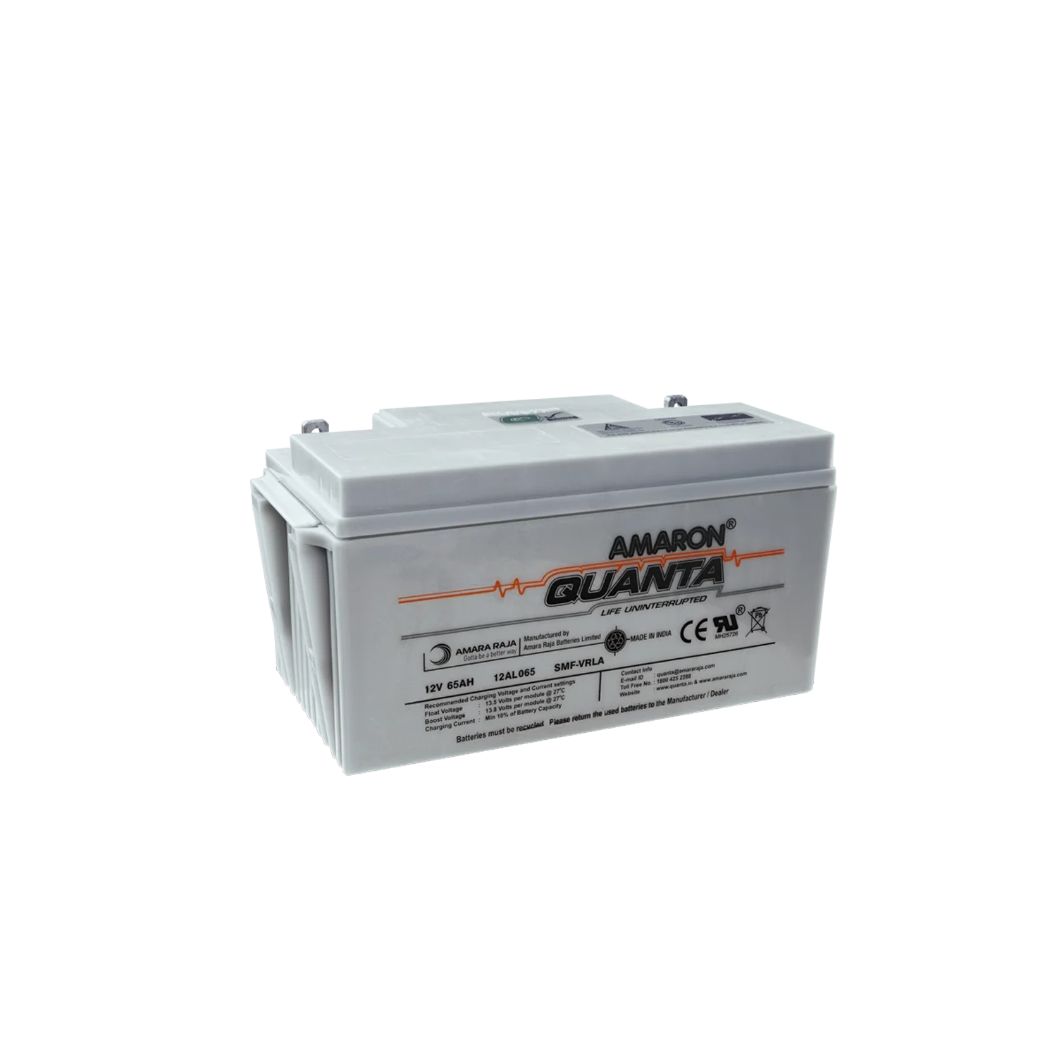 Amaron Quanta 65 Ah VRLA Battery