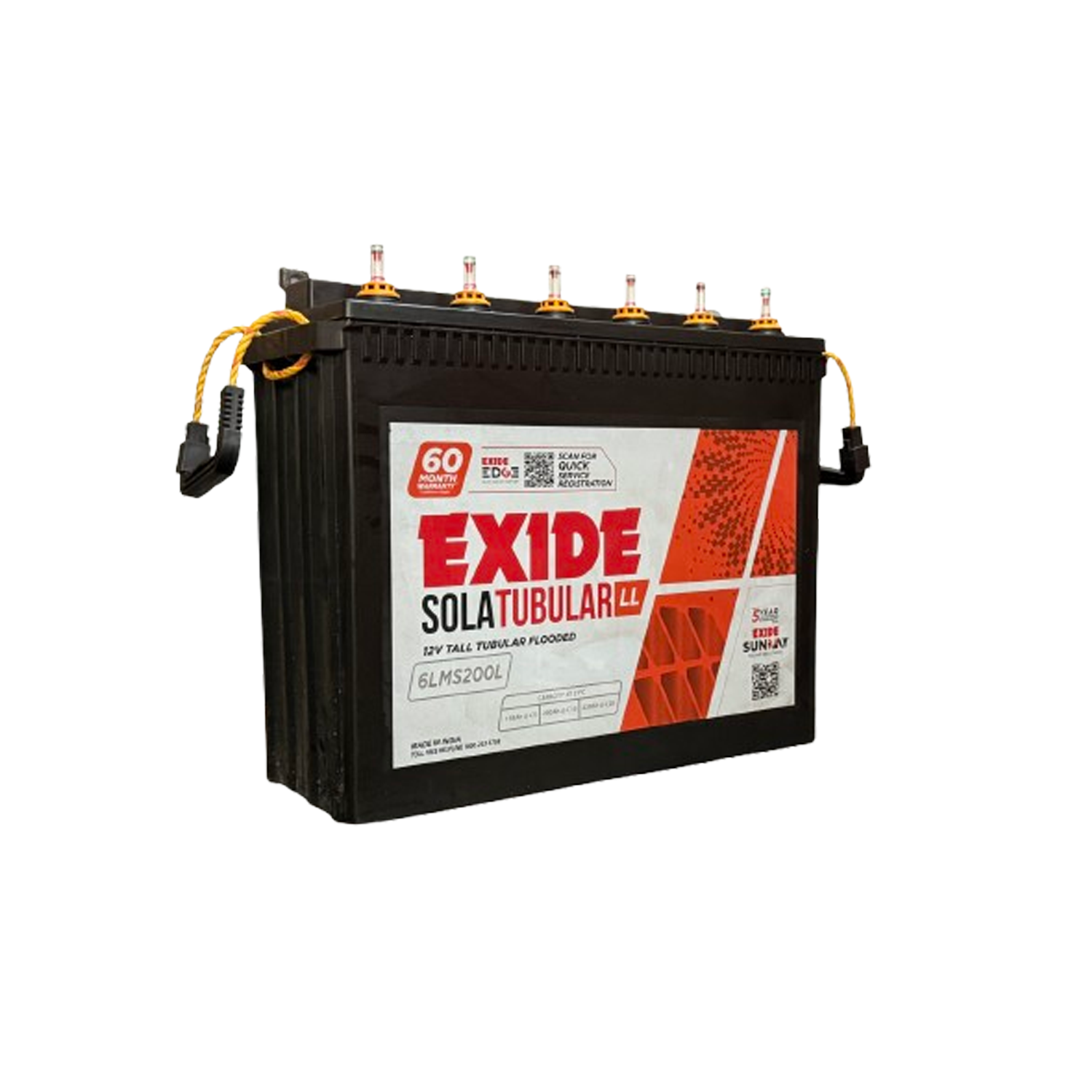 Exide 200Ah Solar Tubular Battery- 60 Months