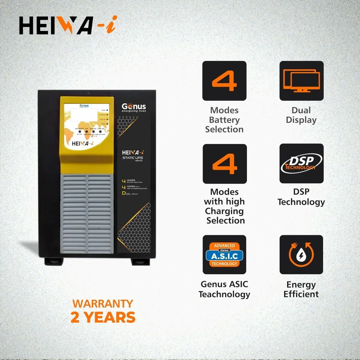 Genus 5KVA Sinewave UPS- Heiwa 6500