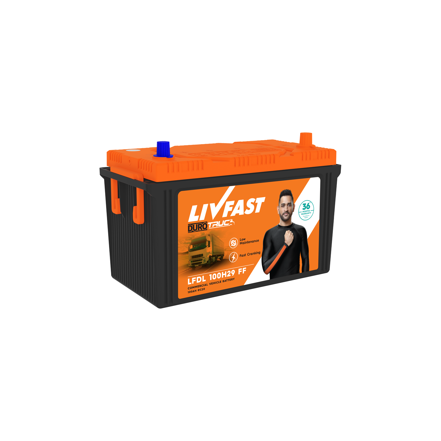 Livfast 100Ah Automotive Battery- 100H29 FF R
