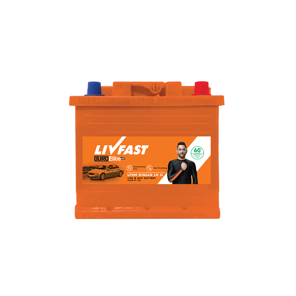 Livfast 44 Ah DIN Automotive Battery