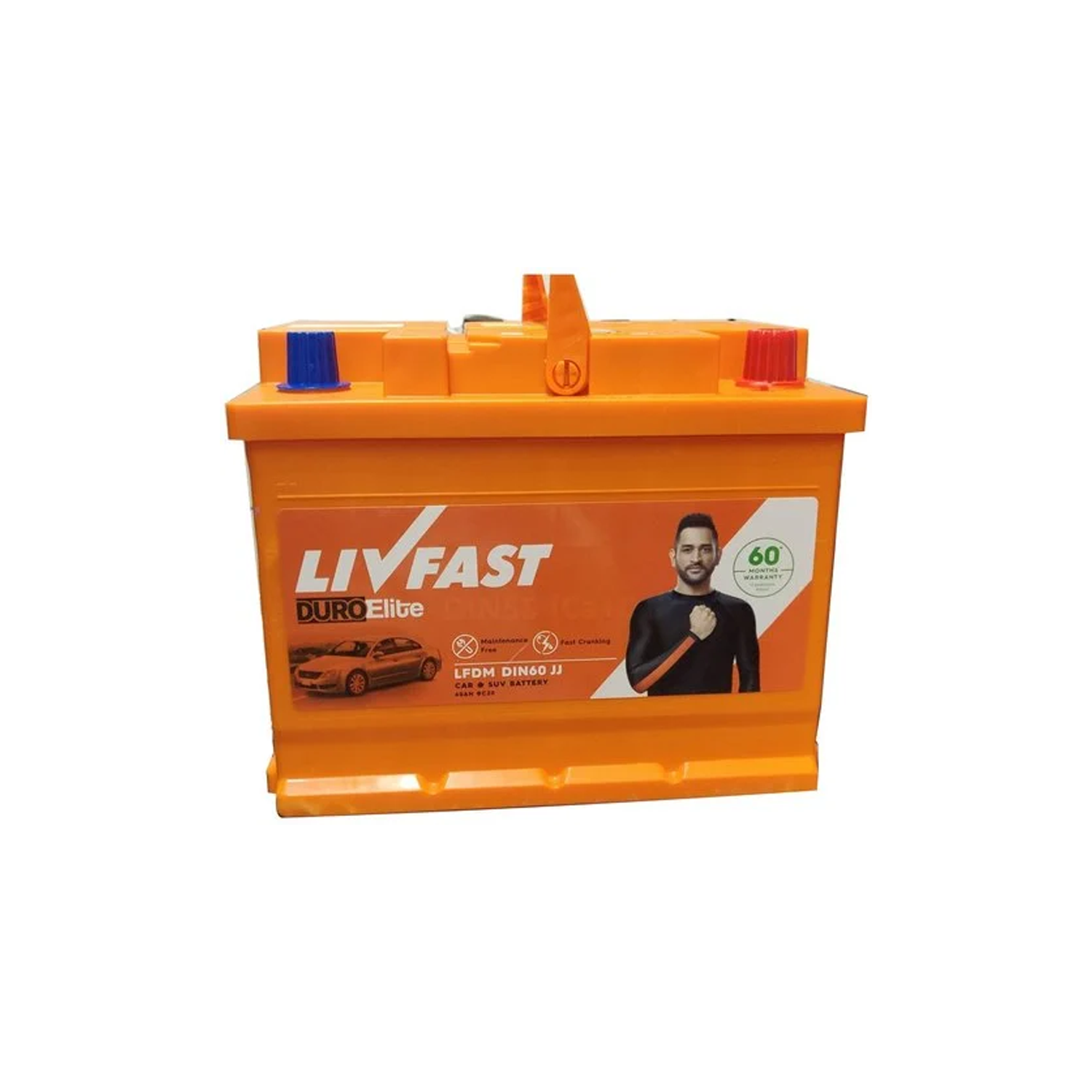 Livfast 60Ah DIN Automotive Battery