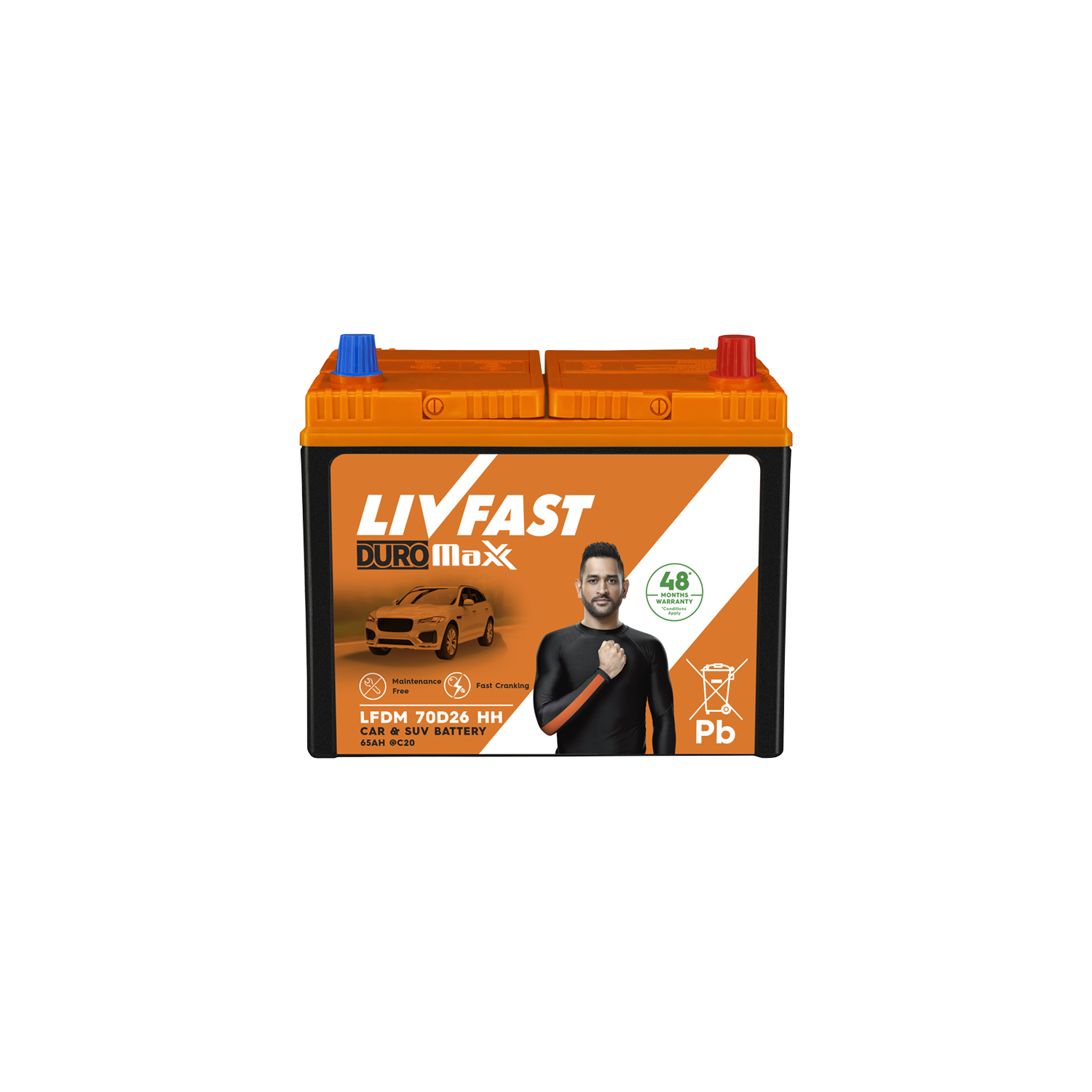 Livfast 65Ah Battery- Automotive