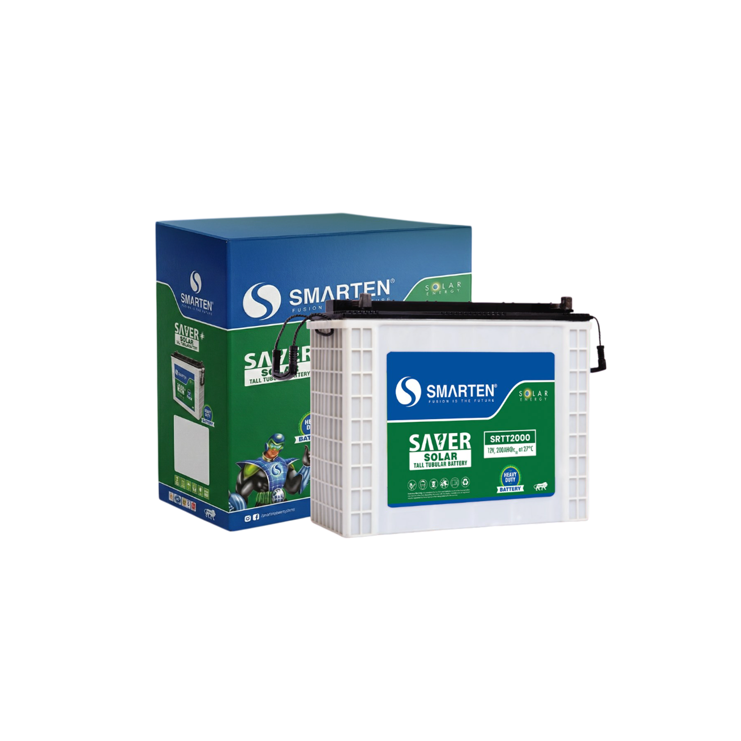 Smarten 200Ah Solar Tubular Battery- SAVER Series