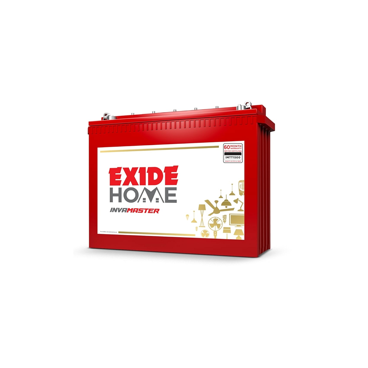 Exide 150 Ah Invamaster Tubular Battery- IMTT 1500