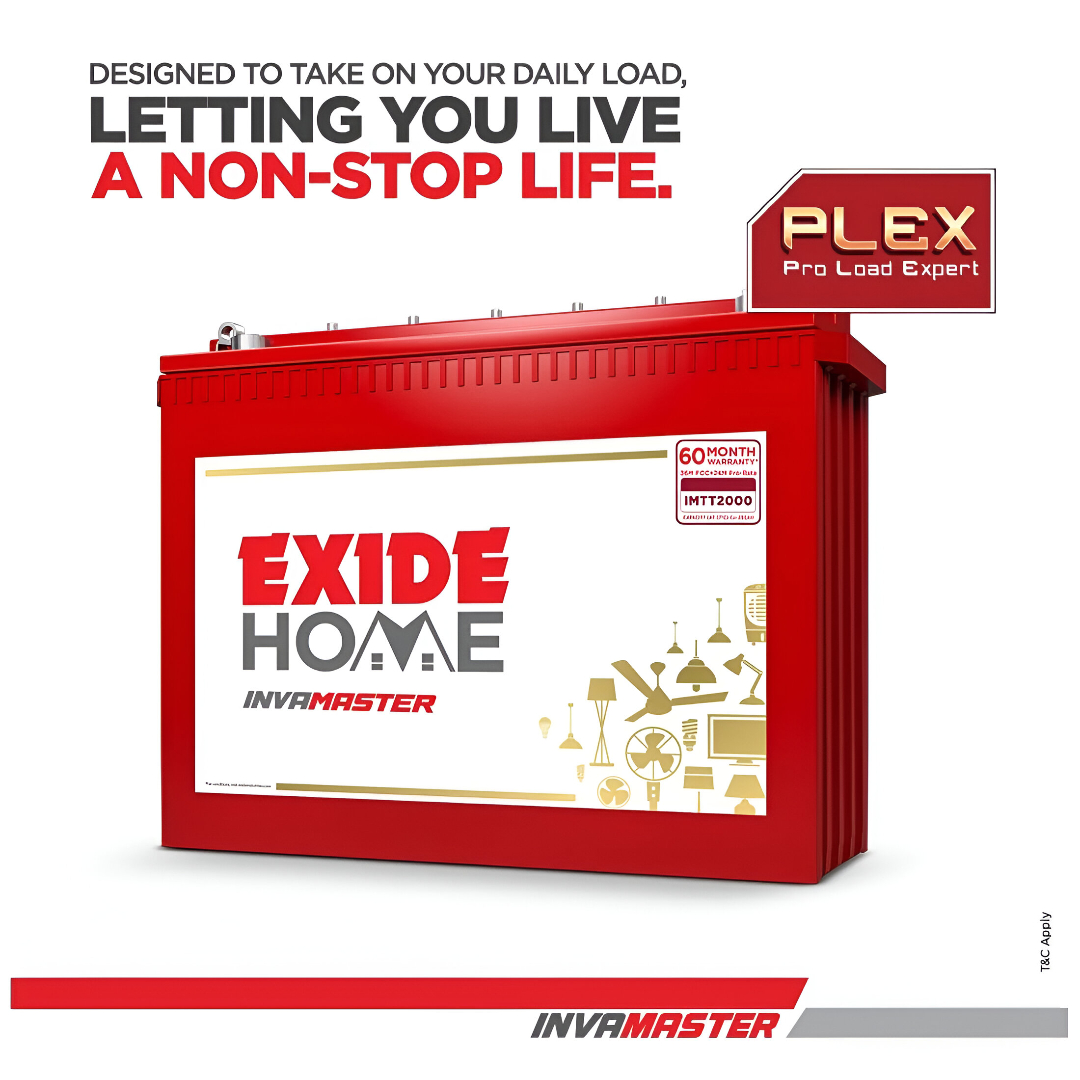 Exide 200 Ah Invamaster Battery- IMTT2000