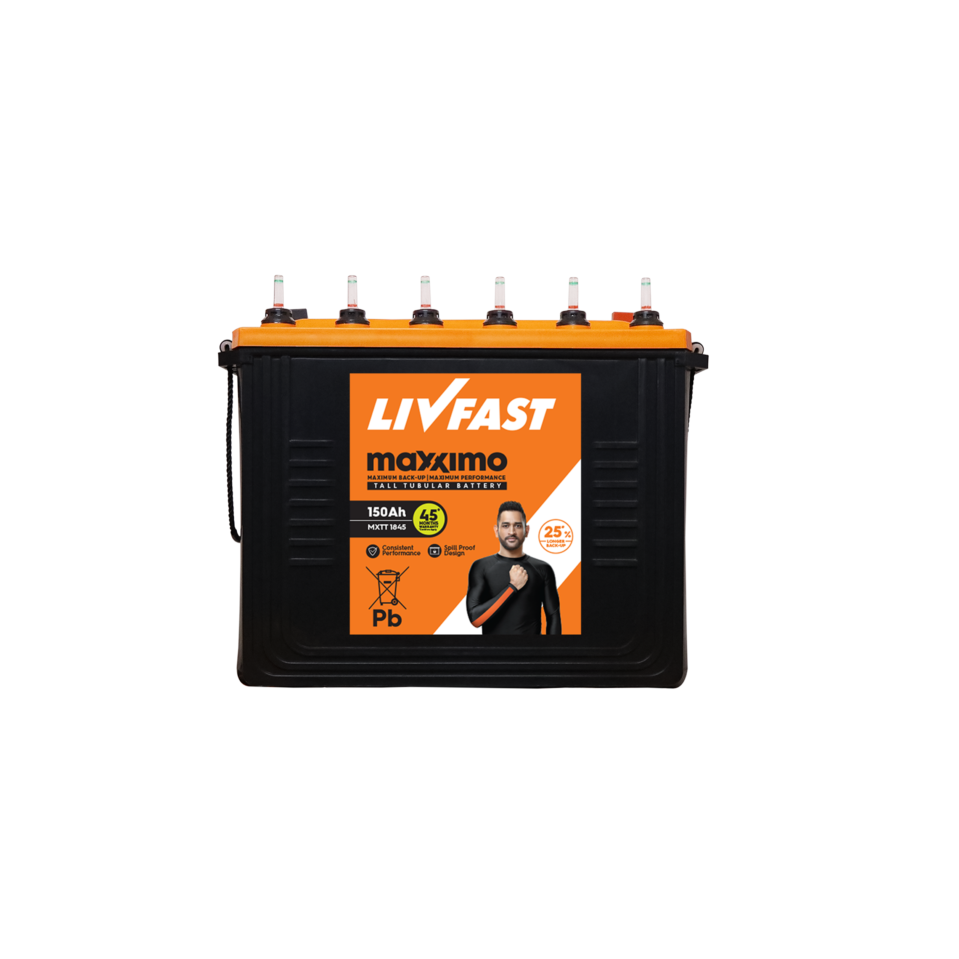 Livfast 150Ah Tubular Battery- MXTT 1845